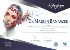 Dyplom uczestnictwa w XVIII Kongresie Stowarzyszenia Lekarzy Dermatologów Estetycznych 2017